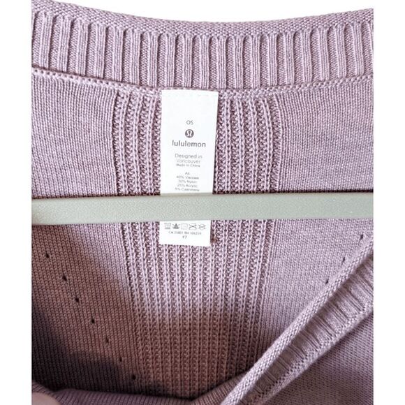 LULULEMON ATHLETICA Be At Ease Poncho in Pink Taup Size OS - Picture 6 of 10